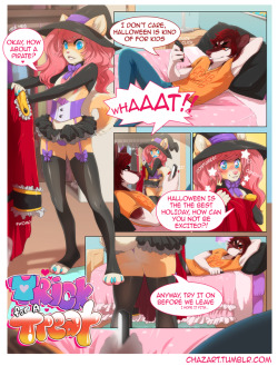 sissybaby99:  yiff-n-all:  Artist: chazAnd finally a savoury comic~  HAPPY HALLOWEEN MY LOVELIES!!!