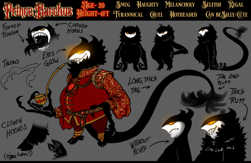 devilsroost:Updated reference of my beautiful, wonderful, horrible royal man babyPrince Bacchus 