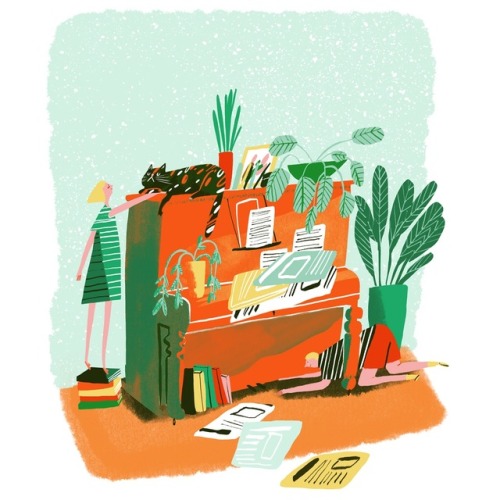 Today I’m working on the next illustration for my monthly contribution to The Simple Things ma