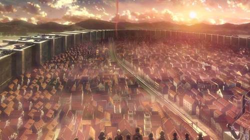 singingdevil:  toastertitan:  the-black-blood-alchemist:  Ok I just wanna talk about how beautiful Attack on Titan’s artwork is  I mean look at that  the sky’s so pretty and the scenery  you can see the waves in the water and the texture of the trees