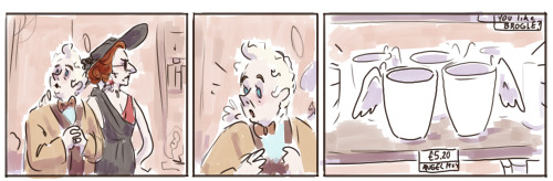 cliopadra:Someone pointed out in this post that Aziraphale has not ONE, but minimally FOUR angel mug