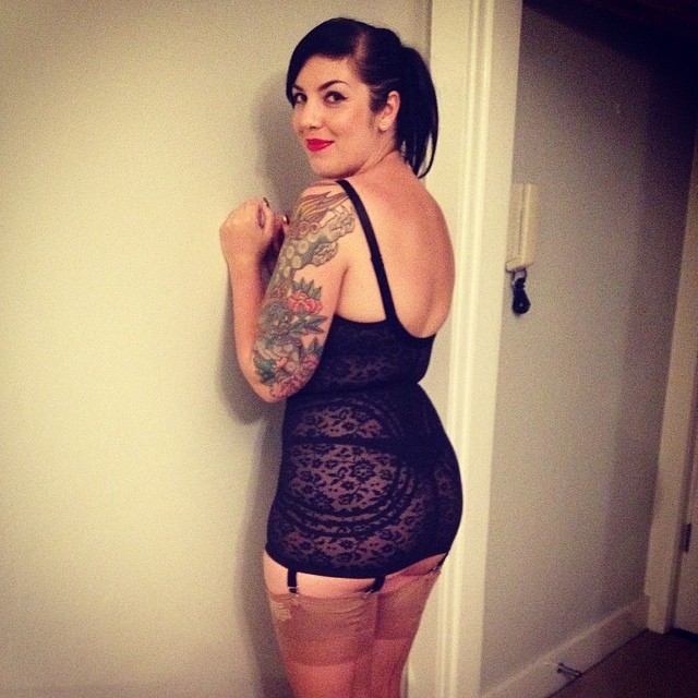 the-nylon-swish:  the-nylon-swish:  I love my rago corselette and vintage nylons