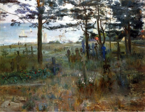 Lovis Corinth (Tapiau, Prussia 1858 - Zandvoort, Netherlands 1925); Fishermen’s cemetery at Nidden, 1893 