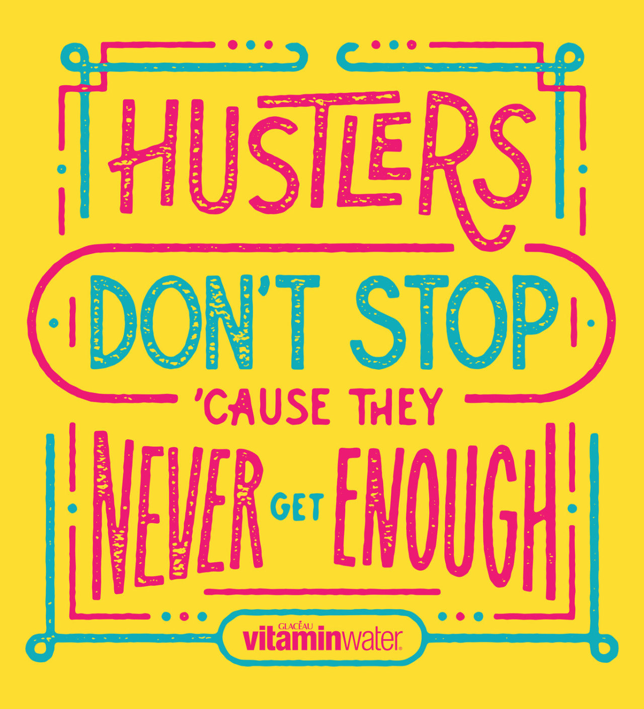 vitaminwater:  stay hyped, stay hustling #hydratethehustle #vitaminwater #creatrs