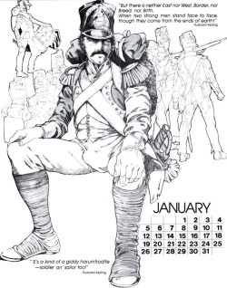   1986 Calendar - January by Bill Ward.  