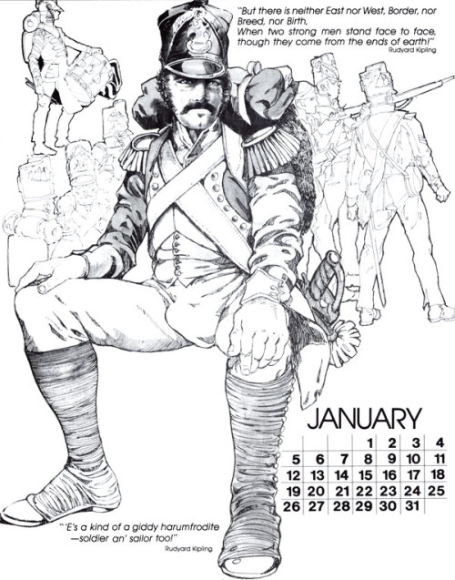 1986 Calendar - January by Bill Ward.