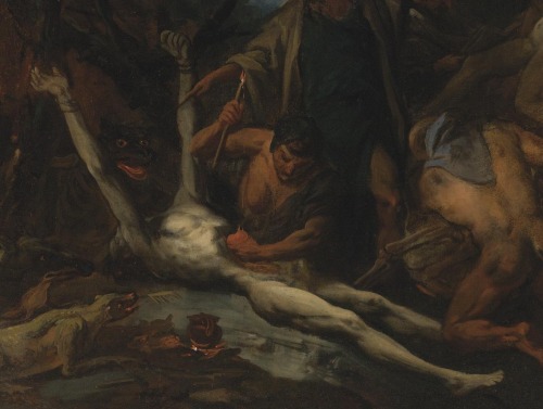 Ottaviano Dandini, Detail of Witches at a Black Mass, 18th century