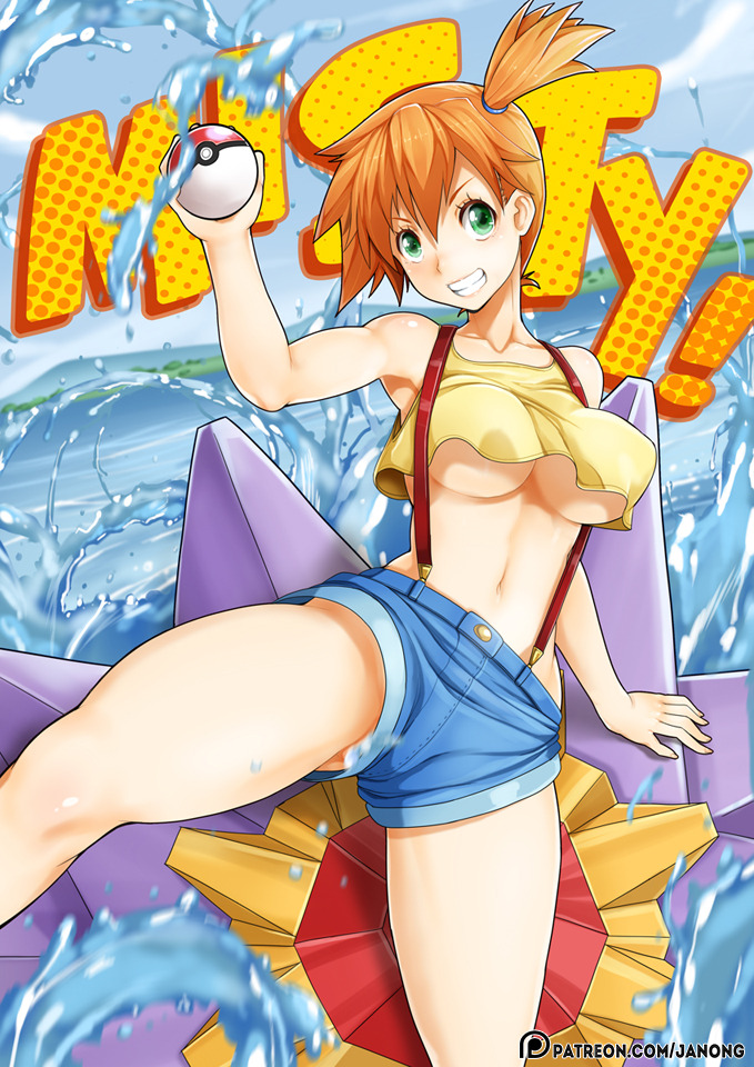 fandoms-females:  TMG #6 - Wants A Battle ! ( misty_by_janong054 )   Misty &lt;3