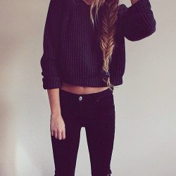 fashion-n-beauty: Crop SweaterSkinny Pants