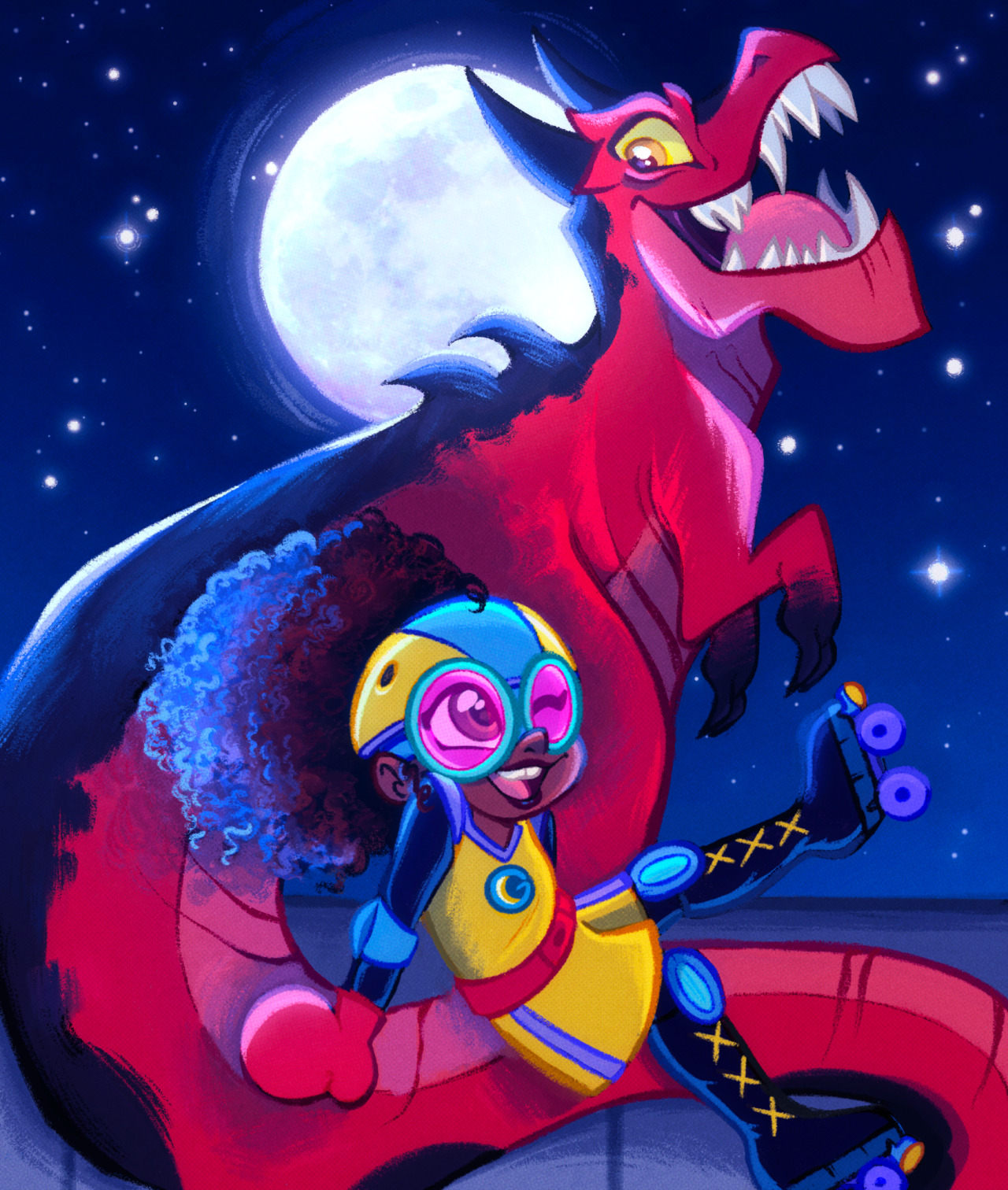 Super Heroes — Made some Moon Girl and Devil Dinosaur fanart!