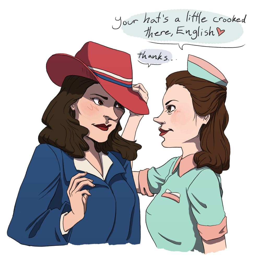 doublettea: What if Peggy gets real nervous around girls though 