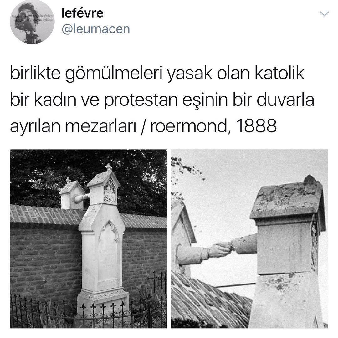 birlikte gömülmeleri yasak...