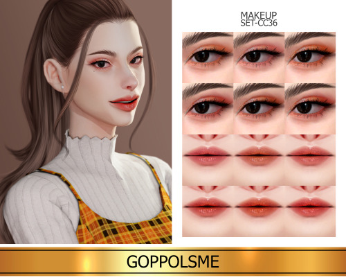 GPME-GOLD MAKEUP SET CC36Download at GOPPOLSME patreon ( No ad )Access to Exclusive GOPPOLSME Patreo