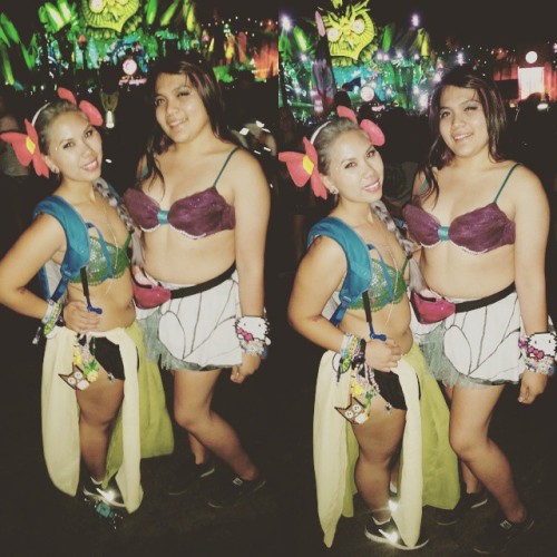 Day 2 of EDC @mayurakittykat was butterfree and I&rsquo;m wearing my bellossom outfit for the Saturd