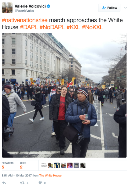 mediamattersforamerica:The Native Nations March is currently taking place through D.C. and at the Wh