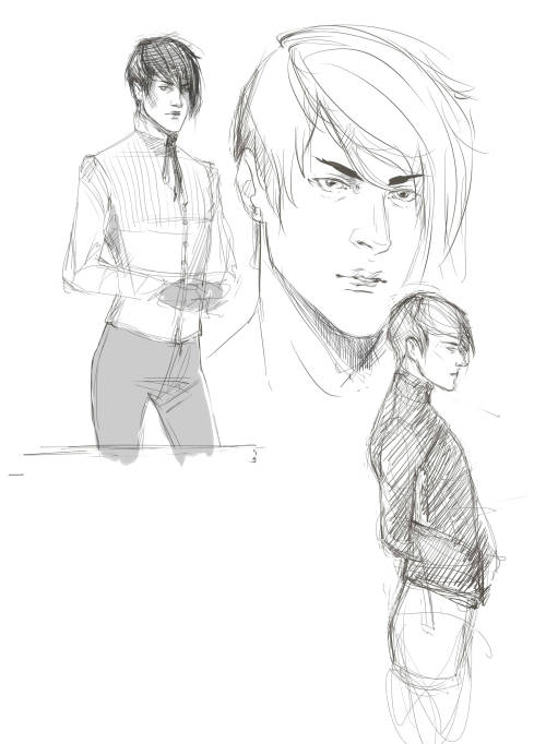 bucciarati:  sketch made in paint tool sai~ OC