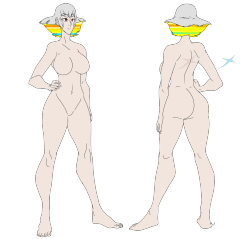 slbtumblng:  Ragyo/#MissKiryuin ~ full body ref. For any questions, you know what.  nudest beach mama~ &lt; |D&rsquo;&ldquo;