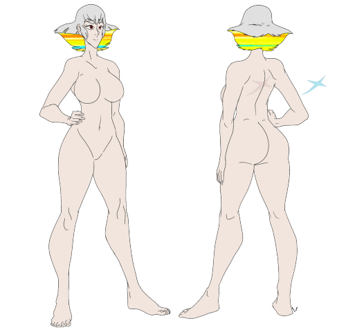 slbtumblng:  Ragyo/#MissKiryuin ~ full body ref. For any questions, you know what.  nudest beach mama~ < |D’“