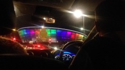 vansandburberry:  @jacobftIou: IT WAS LIT UP RAINBOW FOR THE BOYS SHOW IM SO AMAZED #OTRAGlasgow