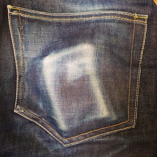 365daysofrawdenim: 7 months 0 washes @imogenewillie #imogenewillie #rawdenim #selvedge #jeans