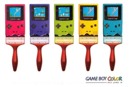 suppermariobroth:  Australian print ad for the Game Boy Color, featuring screenshots from Super Mari