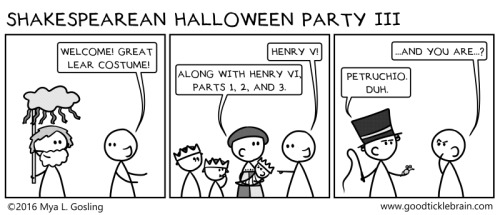 goodticklebrain:It’s almost Halloween! I hope you have your Shakespearean Halloween costume al