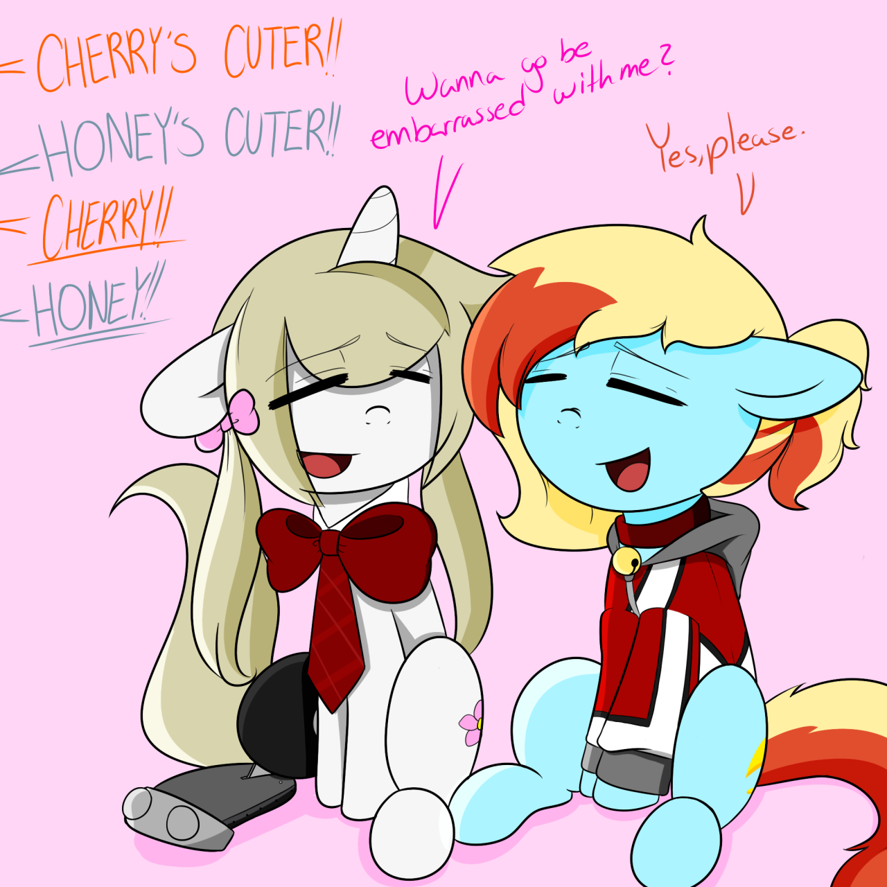 askviewingpleasure:I think they’re both cute tbh. ___ Ayy, check out @juicy-honey,