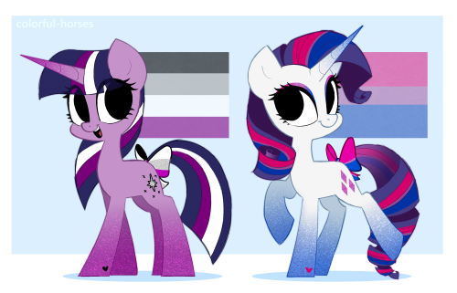 colorful-horses:pride ponies (collectors