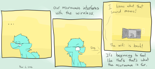 dogstomp:  Family be like “Oh, ew, cold internet? Better heat this up repeatedly.”   xD