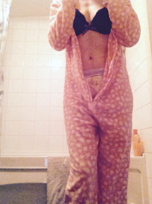 oneandonly94:  sweetpea23:  Got a onesie for my birthday yesterday :)   Now I can wear and no one will know 