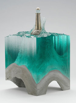 mayahan:Captivating Layered Glass Sculptures