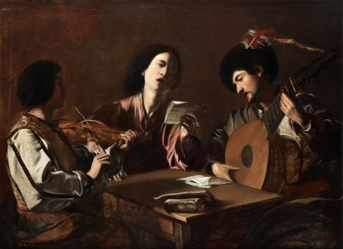 Circle of Bartolomeo Manfredi, A Concert, 17th century