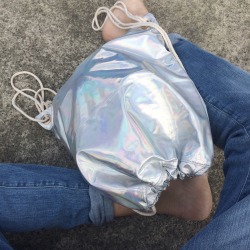 kidsigh:  holographic bag 