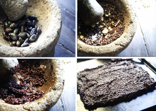fuckyeahmexico:  brujadelapalabra:  Chocolate de Metate con Pan de Muertos. Ingredientes:  250 