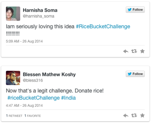 redtemplo: micdotcom: India replaces the Ice Bucket Challenge with the much more sustainable Rice Bu