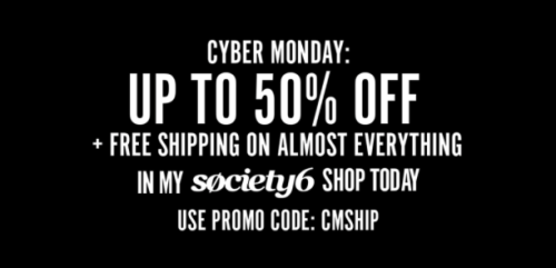 lesnormaux: ⭐️ Society6 Cyber Monday Sale! - Nov 25 &amp; 26 ⭐️ ☆ society6.com/littl