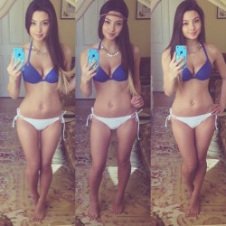selfieasiangirl:  Asian selfie in tiny bikini.