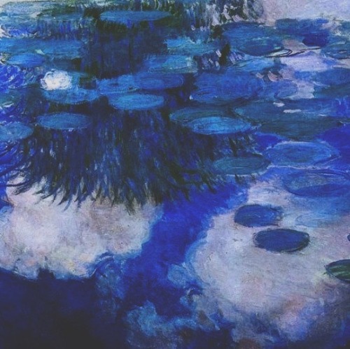 moodyinapinkbow:Moodboard: Aesthetic - Monet Paintings (Blue). ❝Color is my daylong obsession, joy