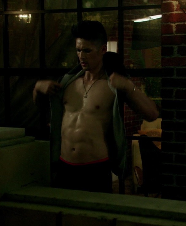 hotashellcelebmen:  More here :https://auscaps.me/2017/01/24/harry-shum-jr-shirtless-in-shadowhunters-2-01-this-guilty-blood/