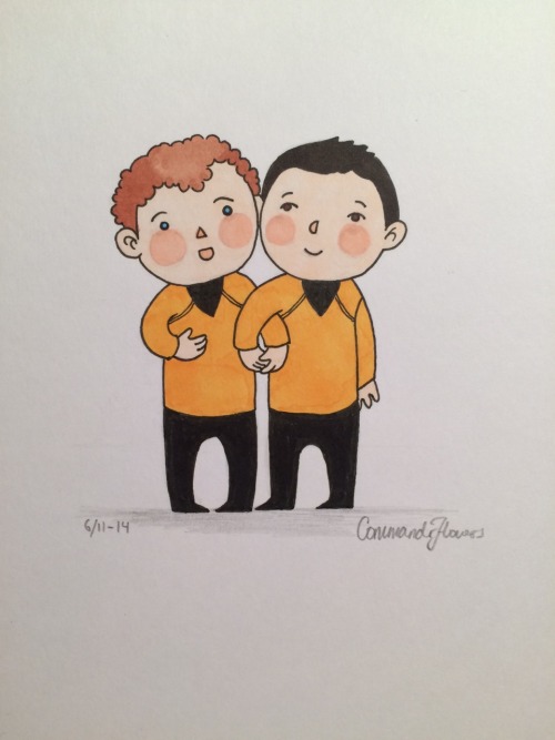 commanderflowers: Chulu chibi Trekkers! I’m so glad you enjoy these- your acknowledgement means the 