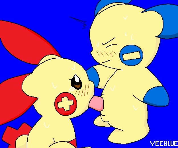 Female plusle x male minun for dekukid544
