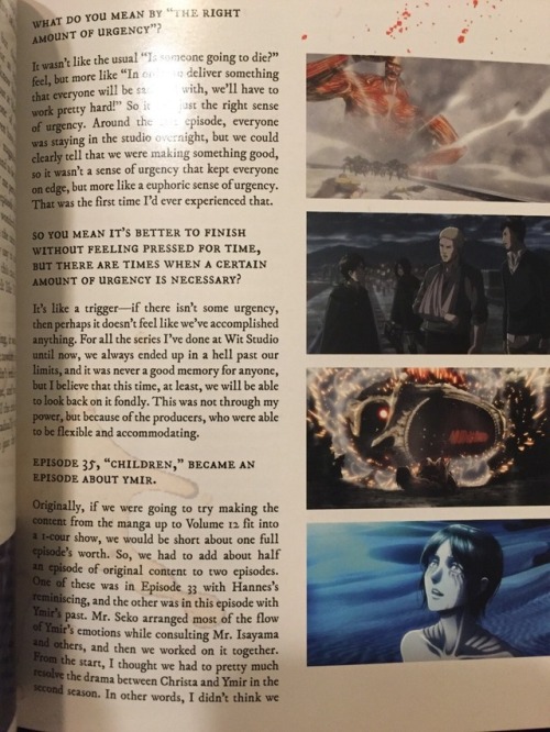 snknews: Interviews with Araki Tetsuro, Asano Kyoji, and Isayama Hajime from the Funimation Season 2 Blu-Ray Image credits to @godkingreiss, who gave permission for these to be shared here! The recently-released Funimation Blu-Ray set of SnK Season 2 incl