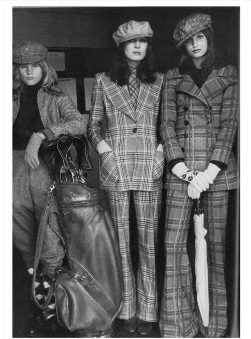 vintageinherdream: Vintage Fall Plaid - Angelica Huston - 1970’s