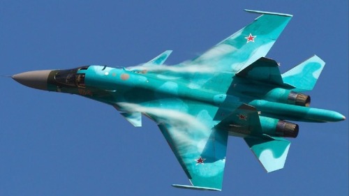 enrique262: Sukhoi Su-34 Twin-engine, twin-seat, all-weather supersonic medium-range fighter-bomber/