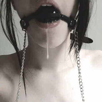 theassprincess:  New ball gag with nipple clamps✨ ~ thanks to whoever bought me this!😘