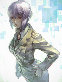 animepopheart:  ★  鏑木康隆  |  少佐  ☆ ⊳ kusanagi (ghost in the shell) ✔ republished w/permission