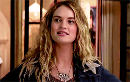filmgifs:Life is short. The world is wide. I wanna make some memories.Lily James as young Donna Sher