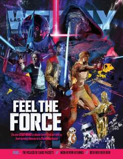 debutart:  Feel The Force. Chris Malbon’s cover for Las Vegas Weekly. 