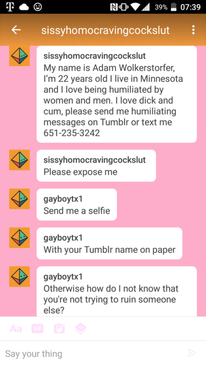 gayboytx1: Reblog and expose this faggot Let&rsquo;s keep the exposure going. Expose this little