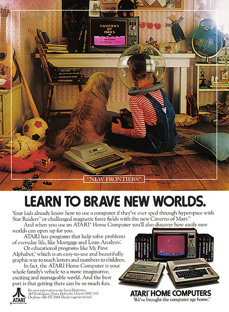 vgprintads:  &ldquo;Atari Home Computers - ‘New Frontiers’&rdquo; Uploaded